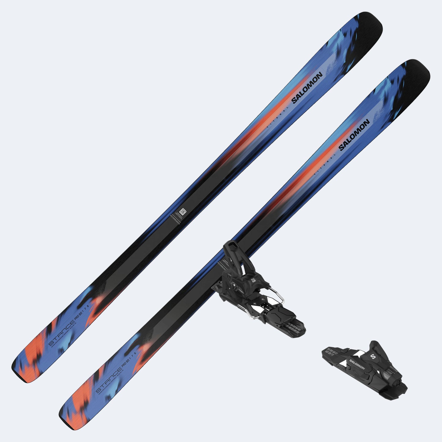 2026 Salomon Stance Pro 90 Demo Skis W/ Strive 13 Demo Bindings