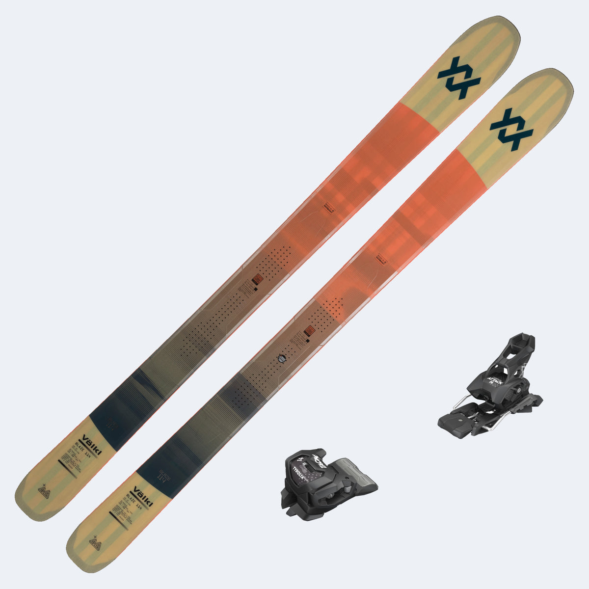 2027 Volkl Blaze 114 Skis with Tyrolia Attack 14 GW Bindings