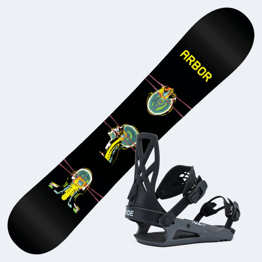 2027 Arbor El Camino Snowboard with Ride C-2 Bindings