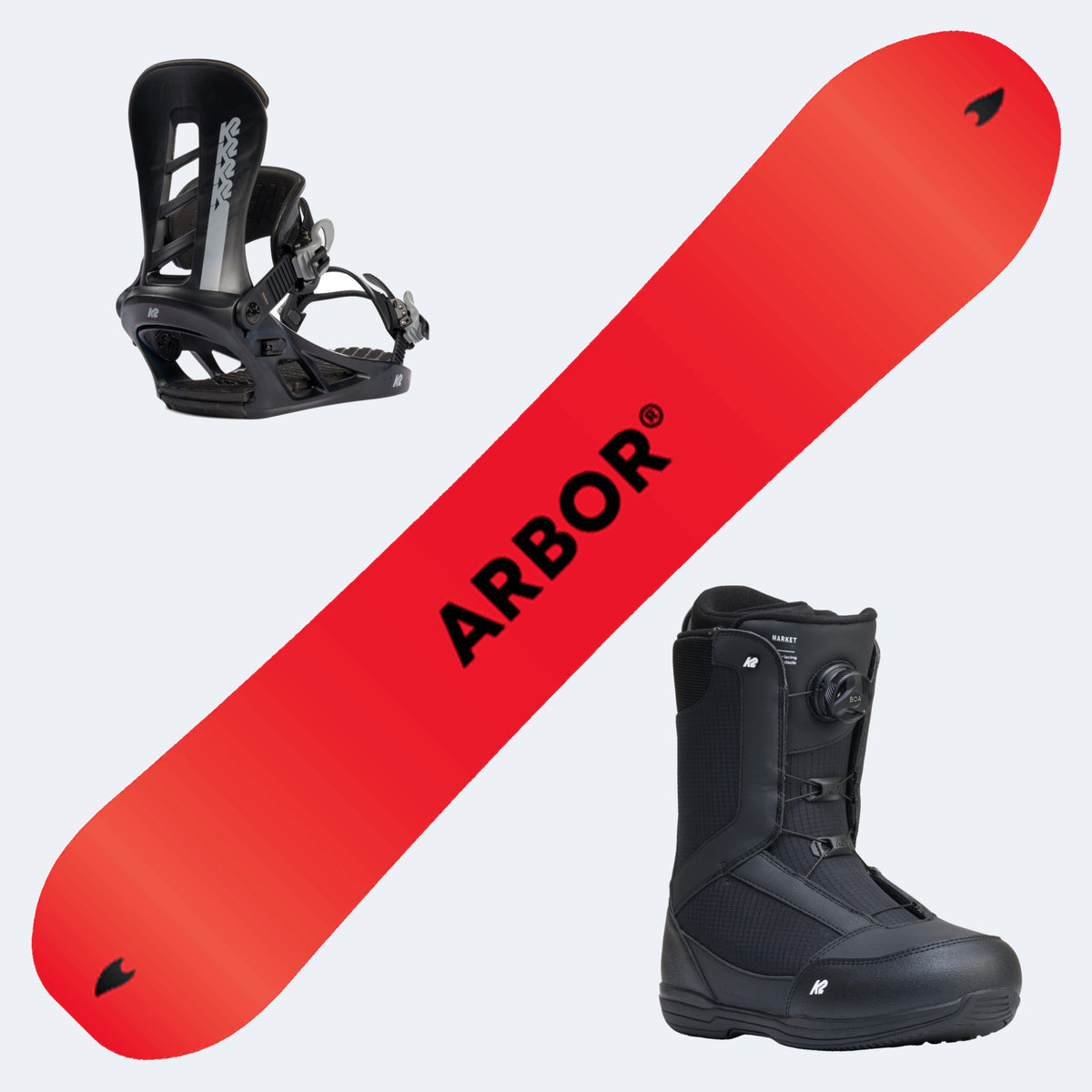 2027 Arbor Snowboard with K2  Boots and Bindings