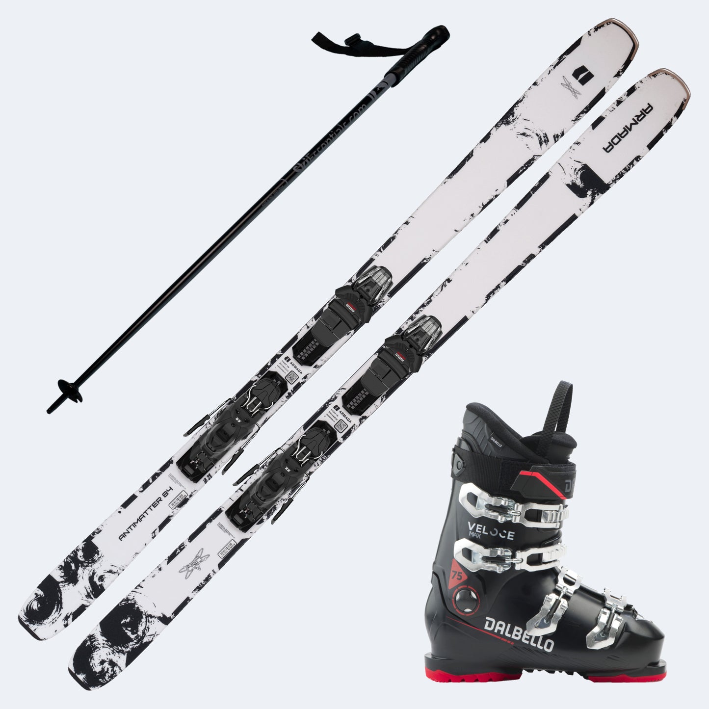 2027 Armada Antimatter 84 R Skis with Dalbello Veloce Max 75 Boots and Poles