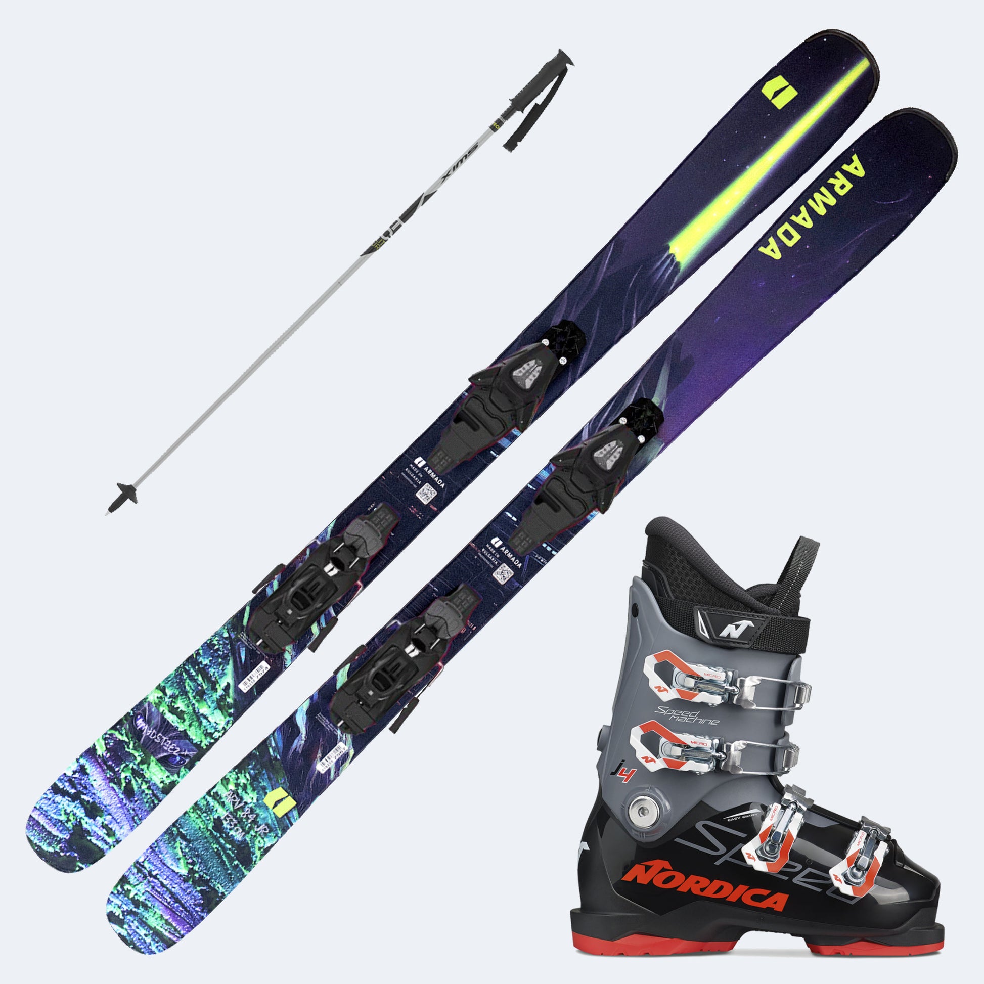 2027 Armada ARV 84 Junior Skis with  SpeedMachine J Boots and Poles