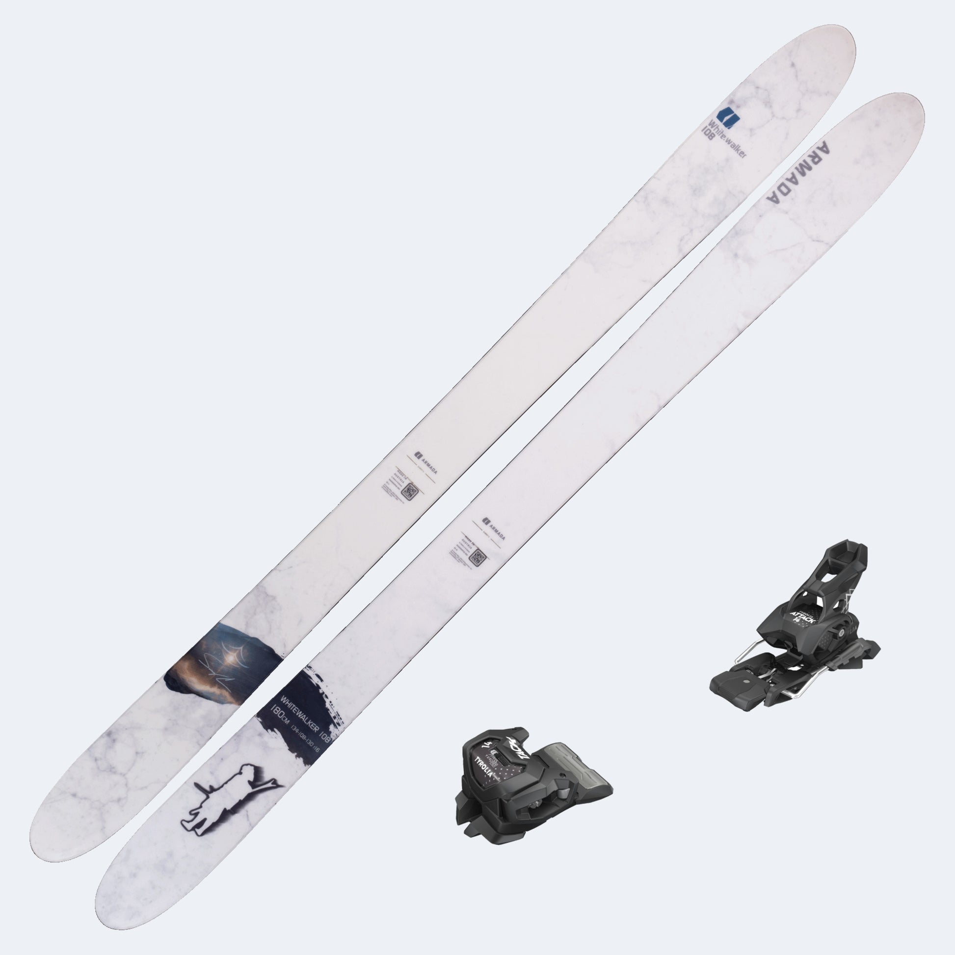 2027 Armada Whitewalker 108 Skis with Tyrolia Attack 14 GW Bindings
