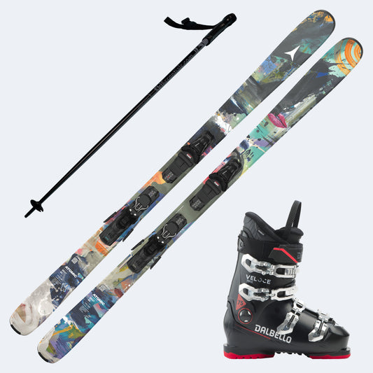 2027 Atomic Bent 85 R Skis with Dalbello Veloce Max 75 Boots and Poles