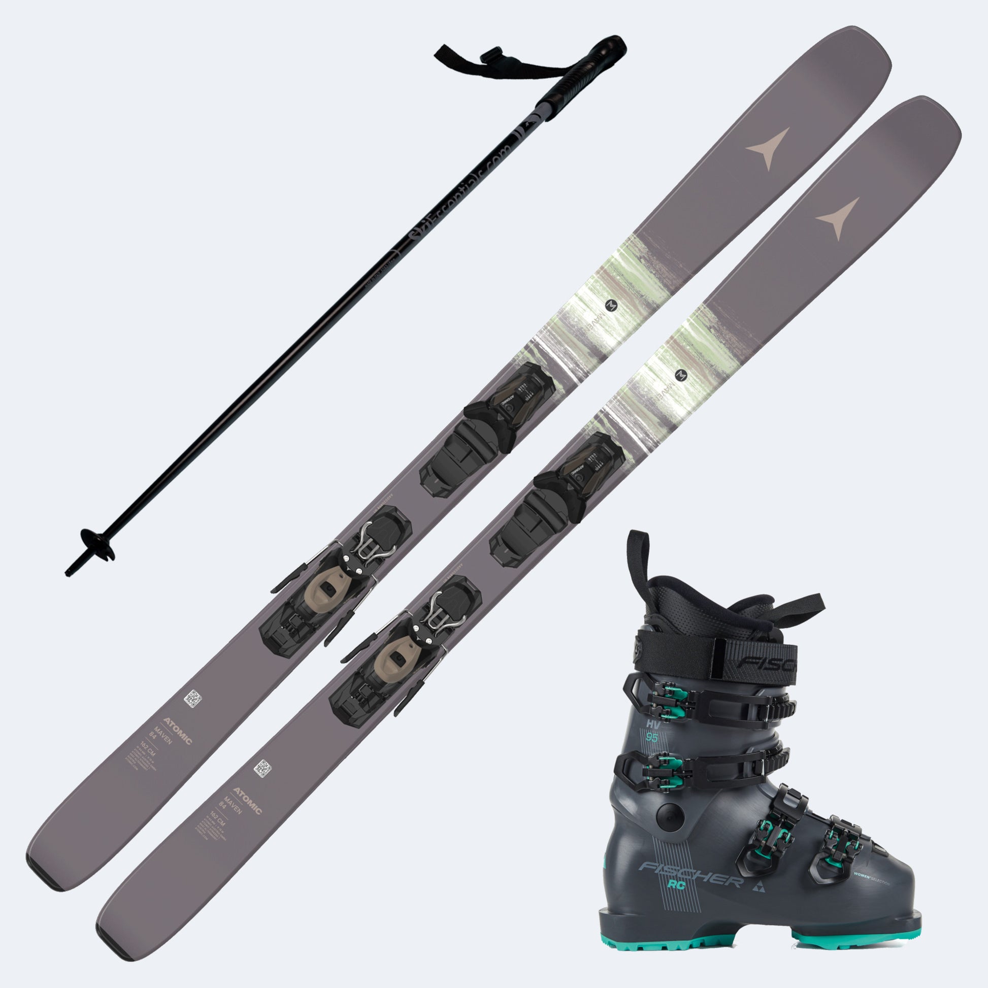 2027 Atomic Maven 84 Women's Skis with Fischer RC 95W Boots and Poles