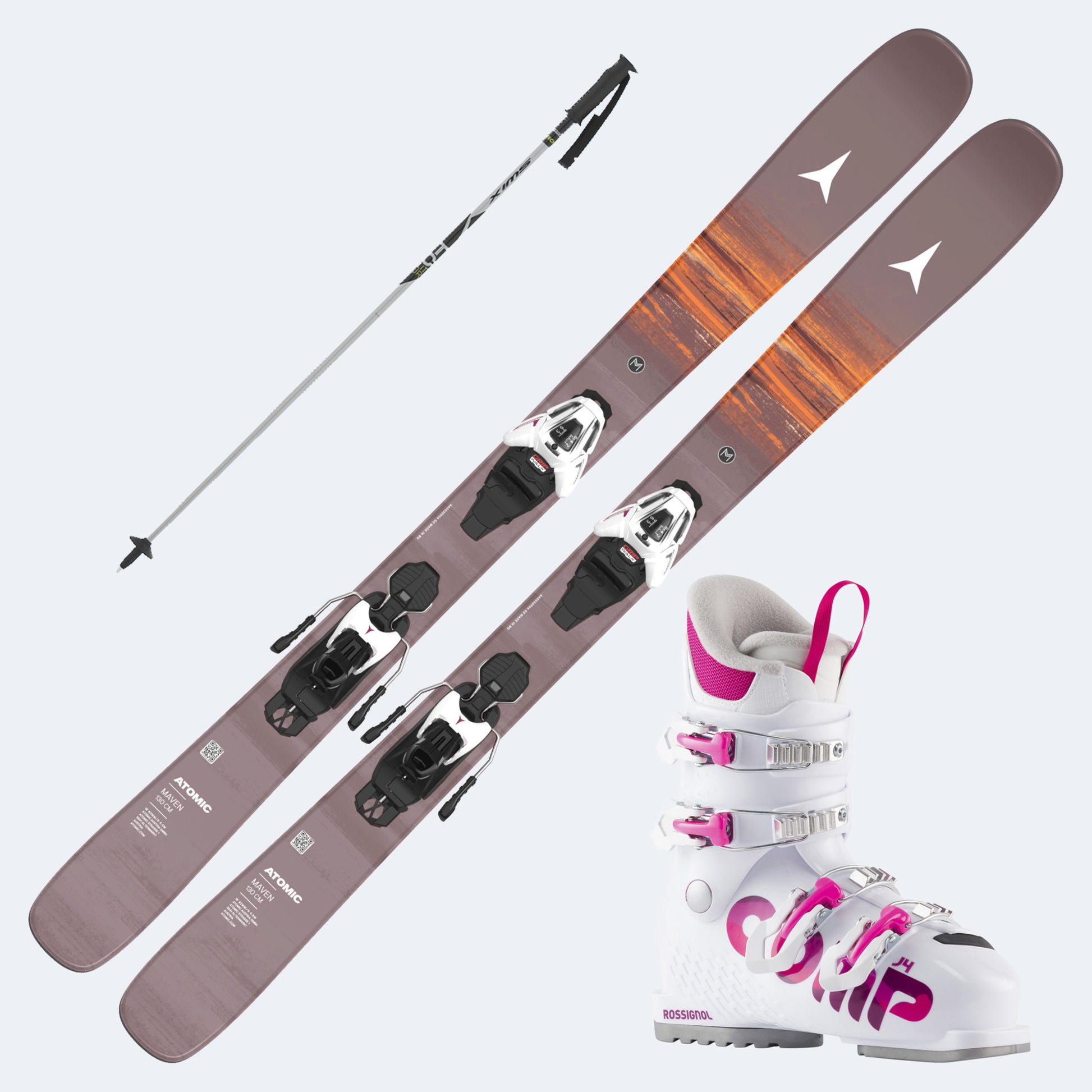 2027 Atomic Maven Junior Skis with  Comp J Boots and Poles
