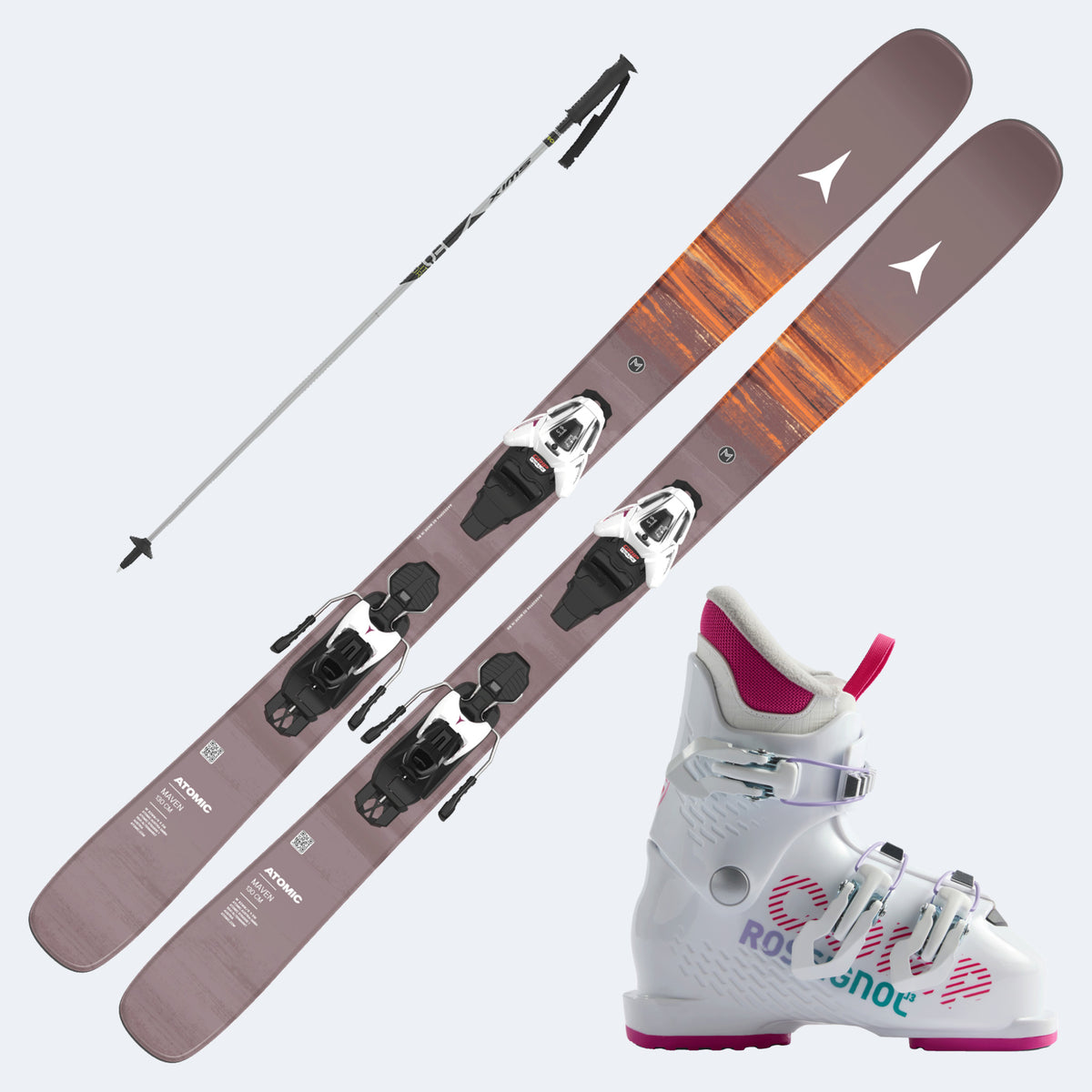 2027 Atomic Maven Junior Skis with  Comp J Boots and Poles