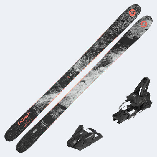 2027 Blizzard Canvas 100 Skis with Salomon Strive 14 GW Bindings