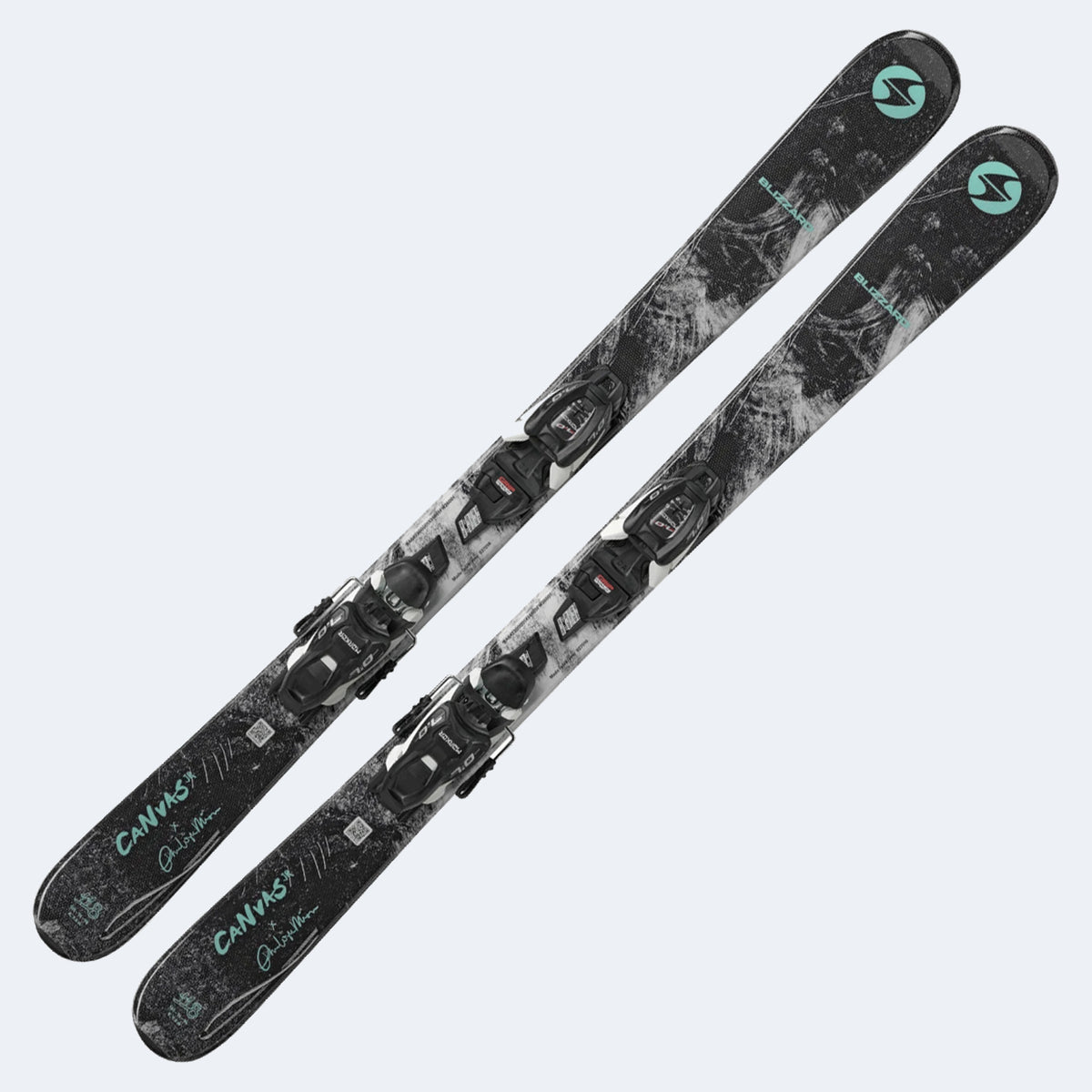 2027 Blizzard Canvas Jr Skis W/ FDT Bindings