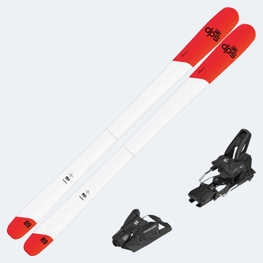 2027 DPS Pisteworks 89 Skis with Salomon Strive 14 GW Bindings