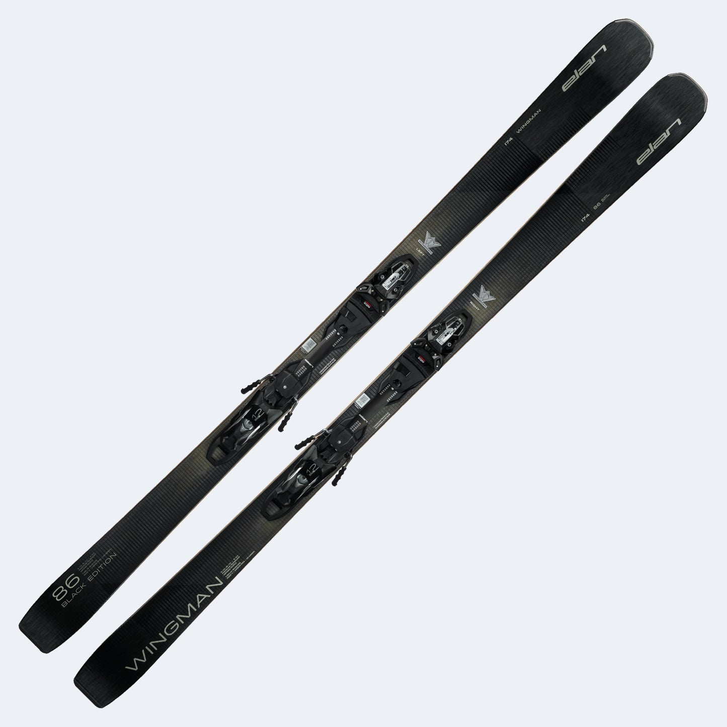 2027 Elan Wingman 86 Black Edition Skis W/ EMX 12 GW Fusion Bindings