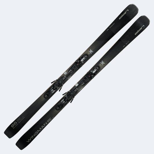 2027 Elan Wingman 86 Black Edition Skis W/ EMX 12 GW Fusion Bindings
