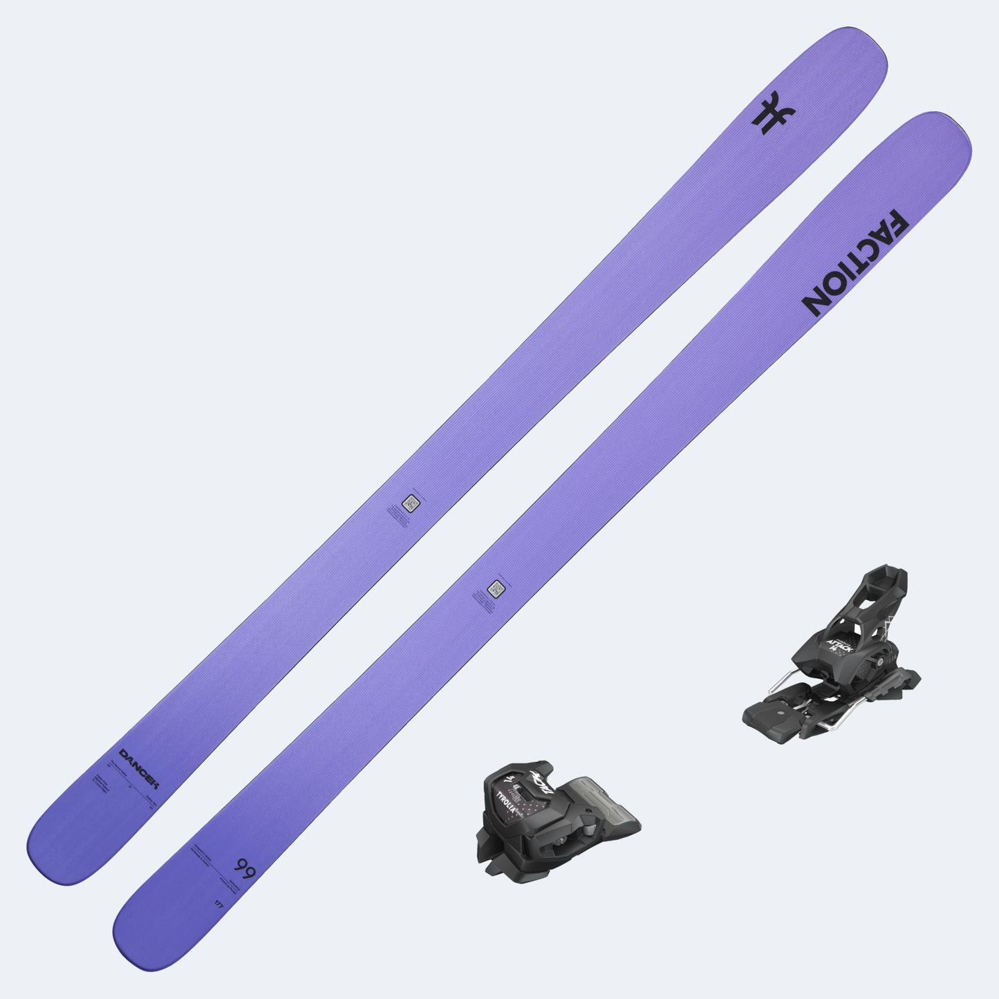 2027 Faction Dancer 99 Skis with Tyrolia Attack 14 GW Bindings