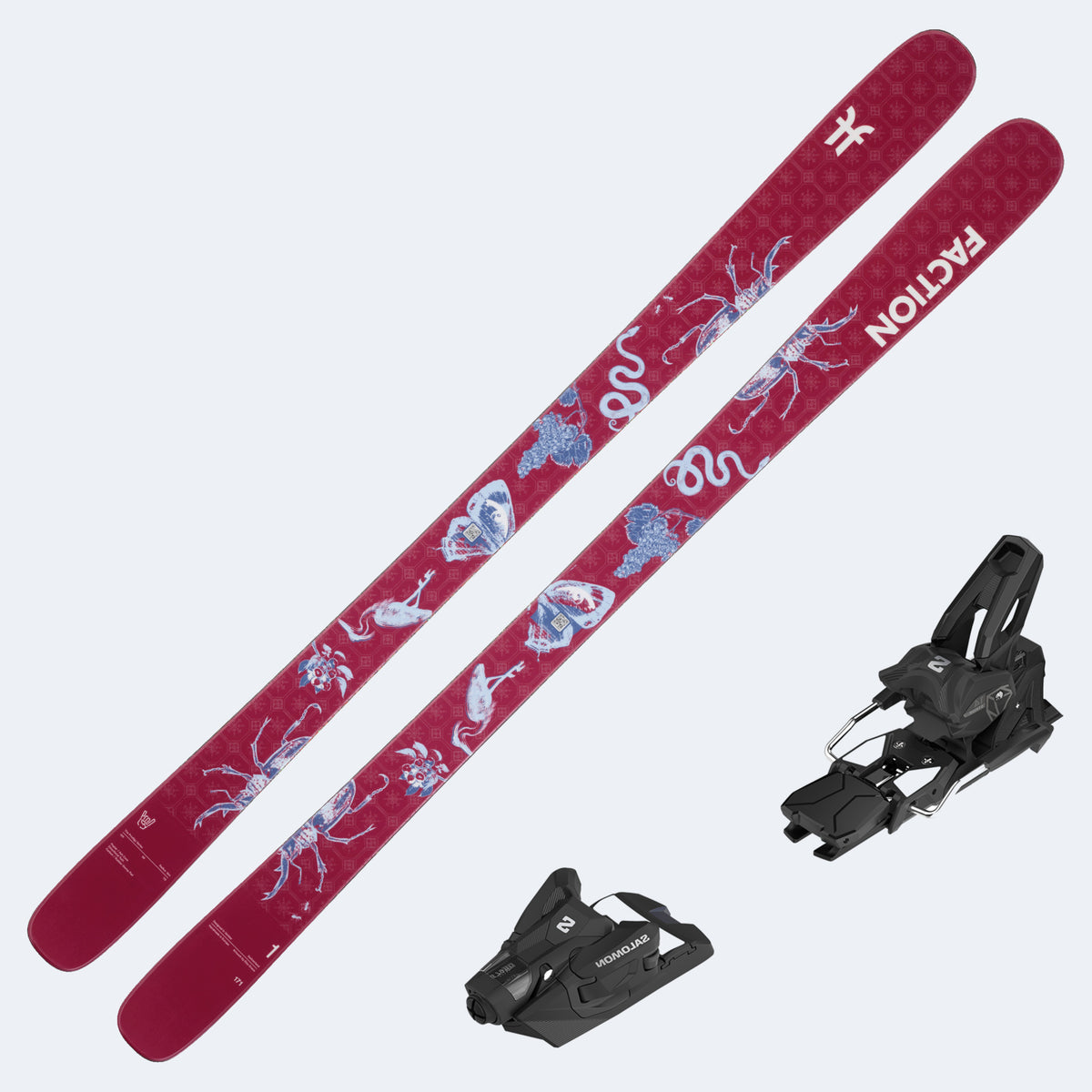 2027 Faction Prodigy 1 Capsule Skis with Salomon Strive 14 GW Bindings