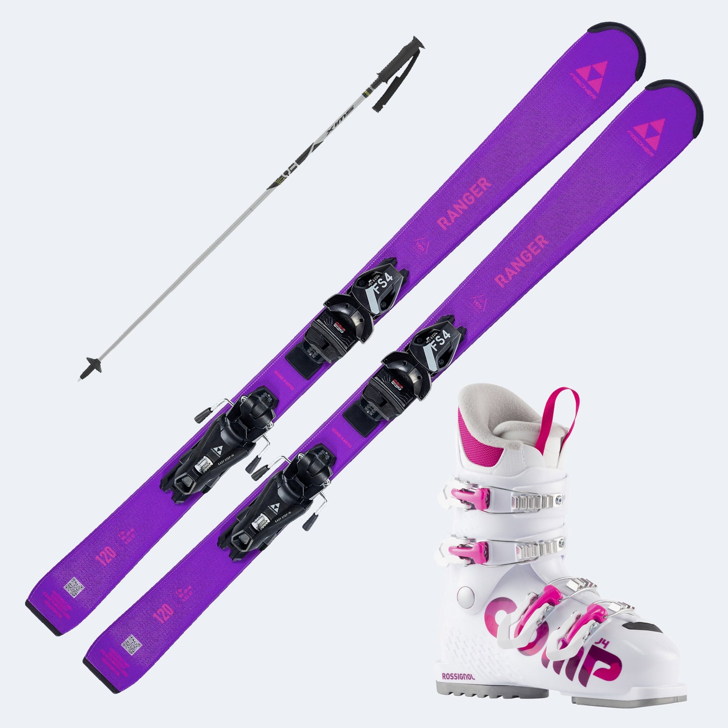 2027 Fischer Ranger Jr Skis Junior Skis with  Comp J Boots and Poles