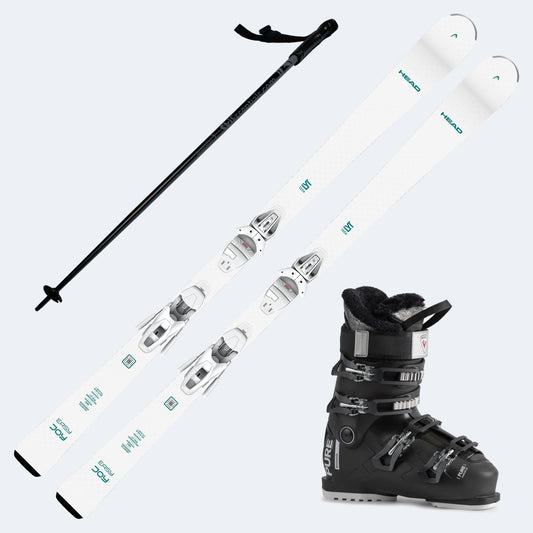 2027 Head Easy Joy Women's Skis with Rossignol Pure Comfort 60 Boots and Poles