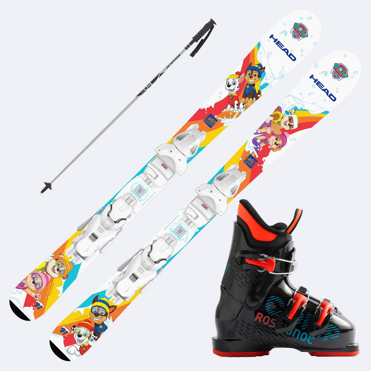 2027 Head Paw Patrol JRS Junior Skis with  Comp J Boots and Poles