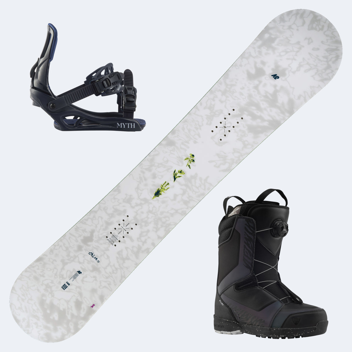 2027 K2 Snowboard with Rossignol  Boots and Bindings