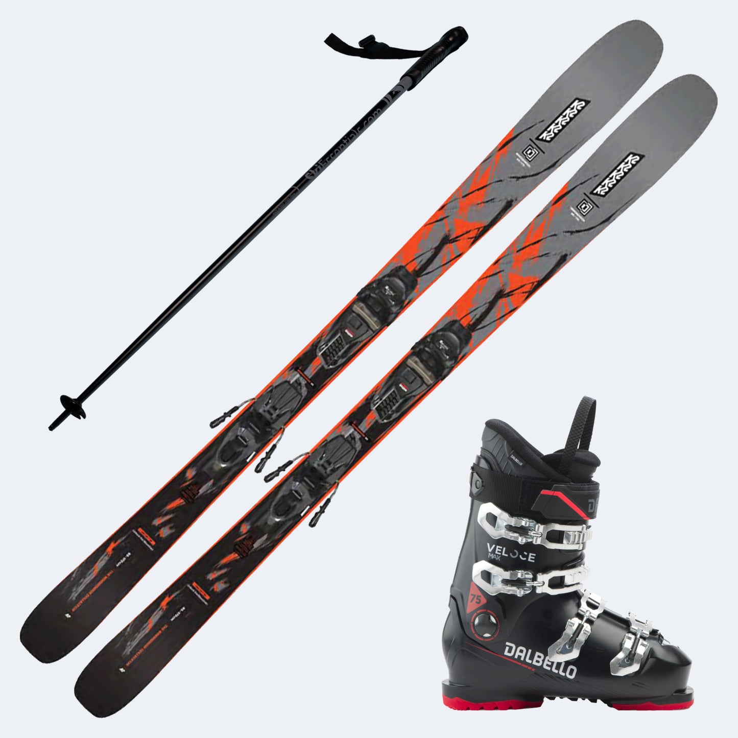 2027 K2 Mindbender 85 Skis with Dalbello Veloce Max 75 Boots and Poles