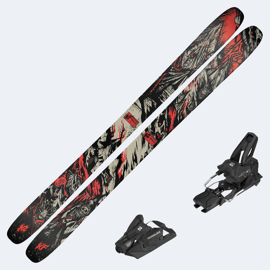 2027 K2 Reckoner KF Skis with Salomon Strive 14 GW Bindings