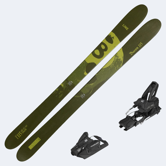 2027 Line Bacon 115 Skis with Salomon Strive 14 GW Bindings