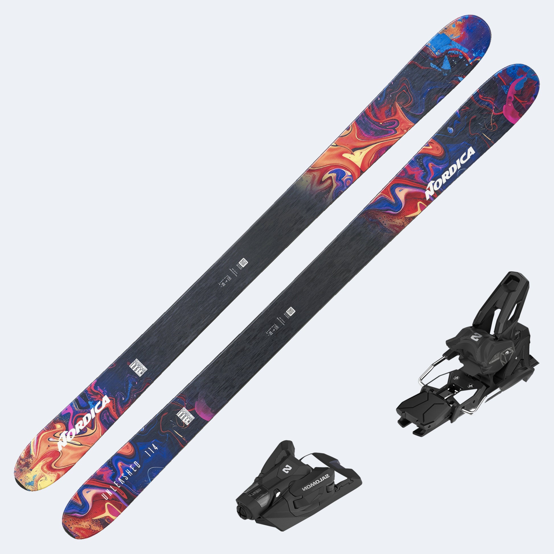 2027 Nordica Unleashed 114 Skis with Salomon Strive 14 GW Bindings