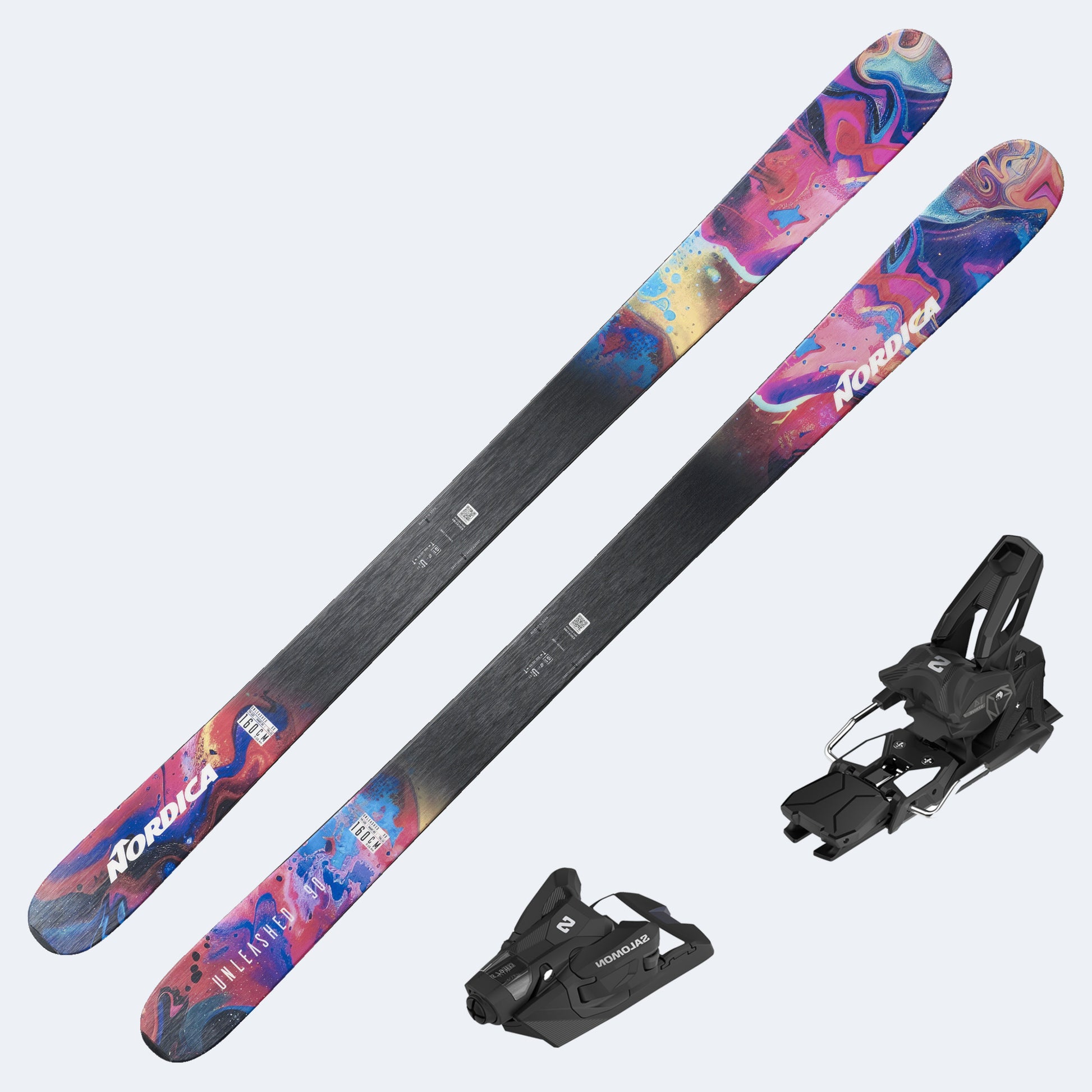 2027 Nordica Unleashed 90 Skis with Salomon Strive 14 GW Bindings