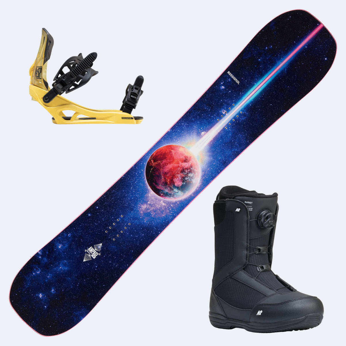 2027 Rossignol Snowboard with K2  Boots and Bindings