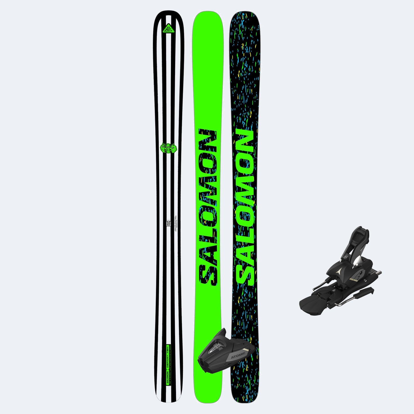 2027 Salomon N Depart Ten Kids Skis with Atomic Colt 7 Bindings