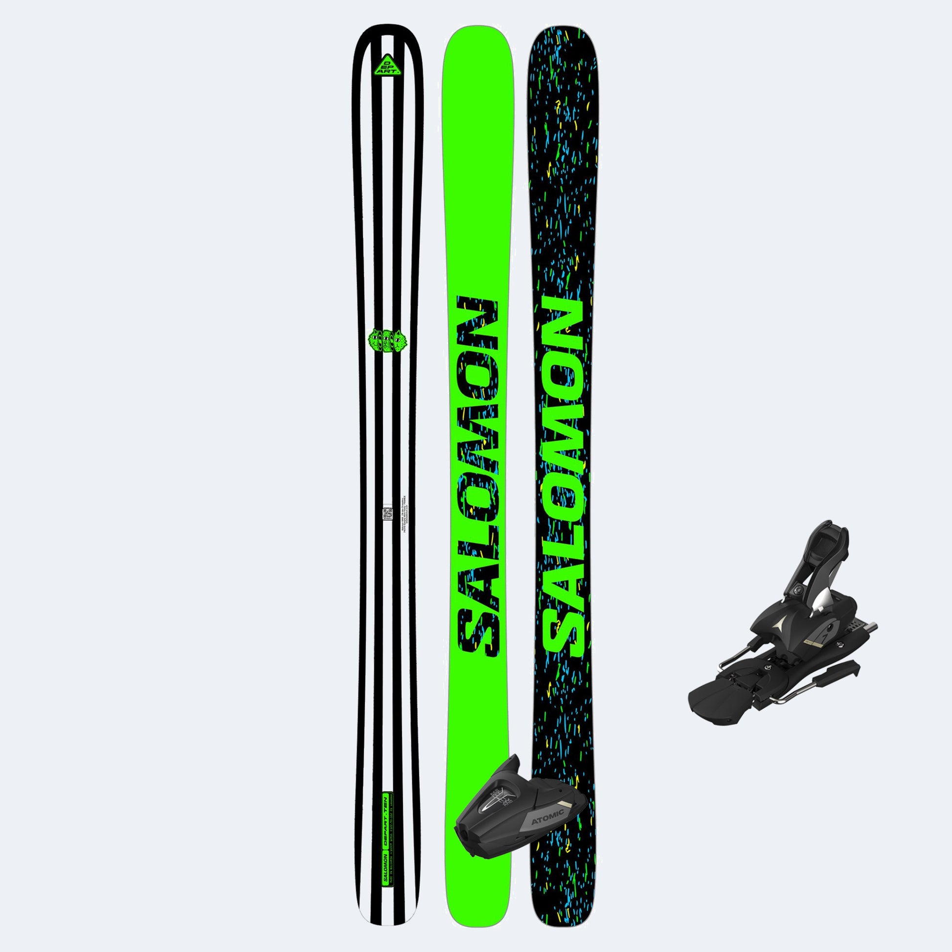 2027 Salomon N Depart Ten Kids Skis with Atomic Colt 7 Bindings