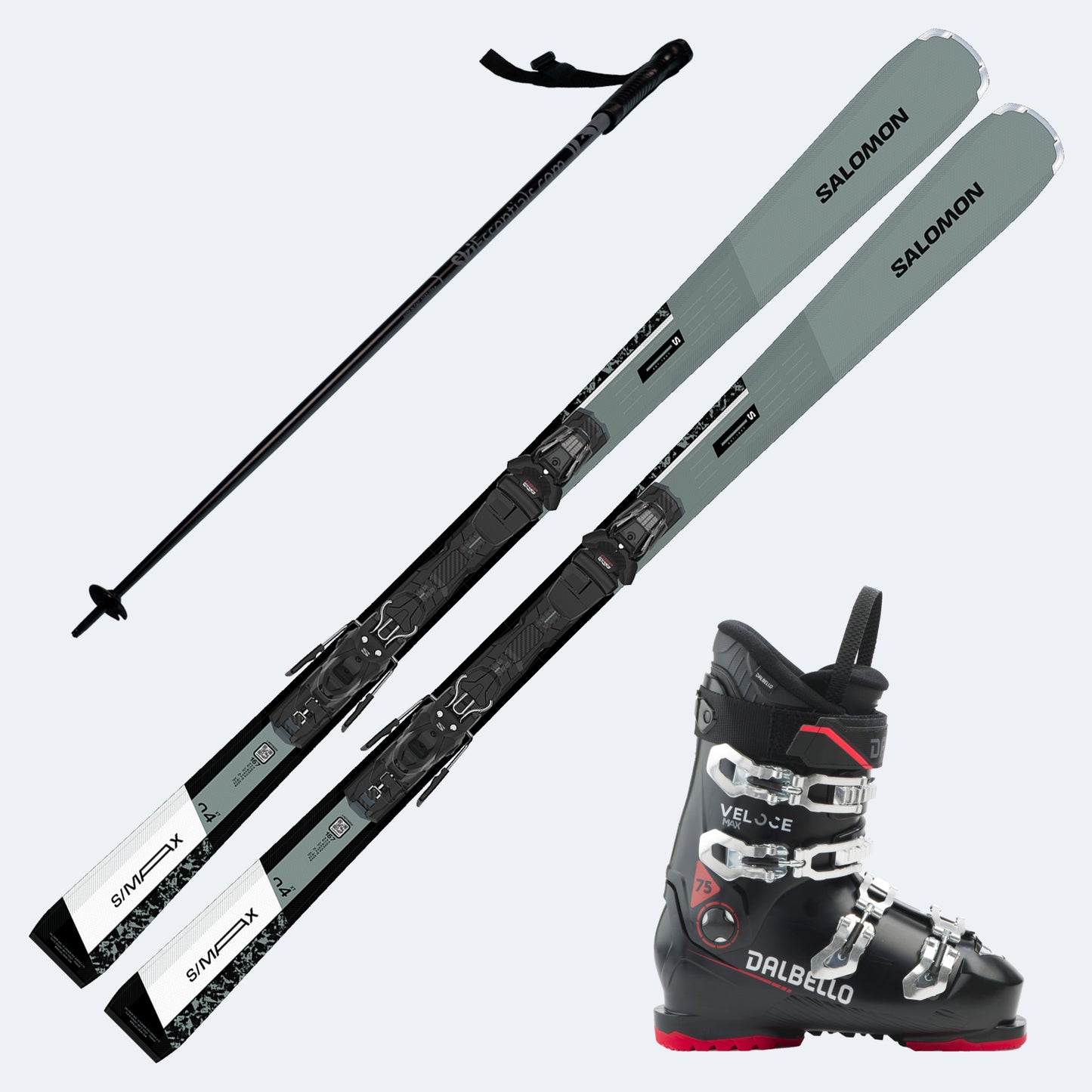 2027 Salomon S/Max 4 XT Skis with Dalbello Veloce Max 75 Boots and Poles