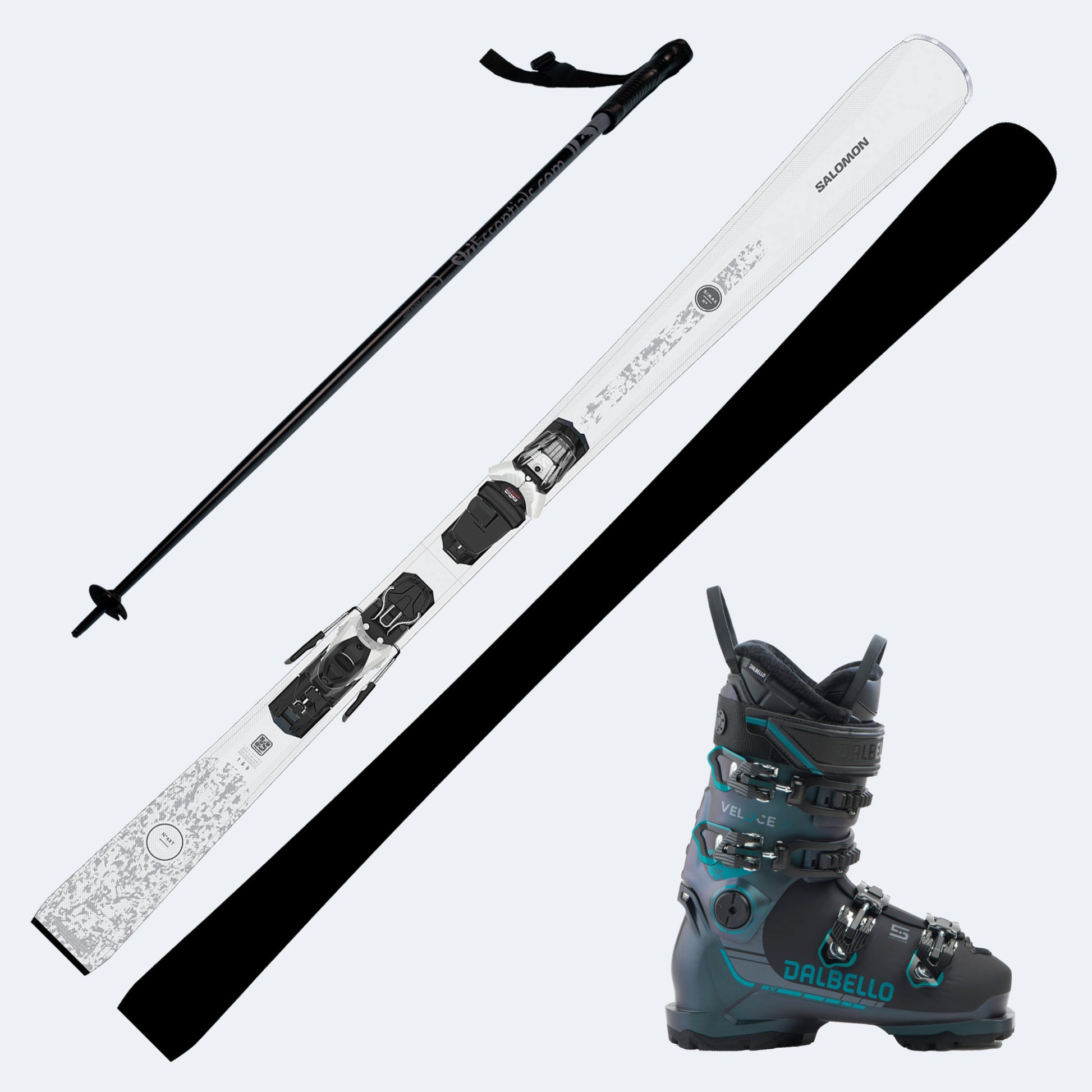 2027 Salomon S/Max N4 Skis with Dalbello Veloce 75 MV Boots and Poles