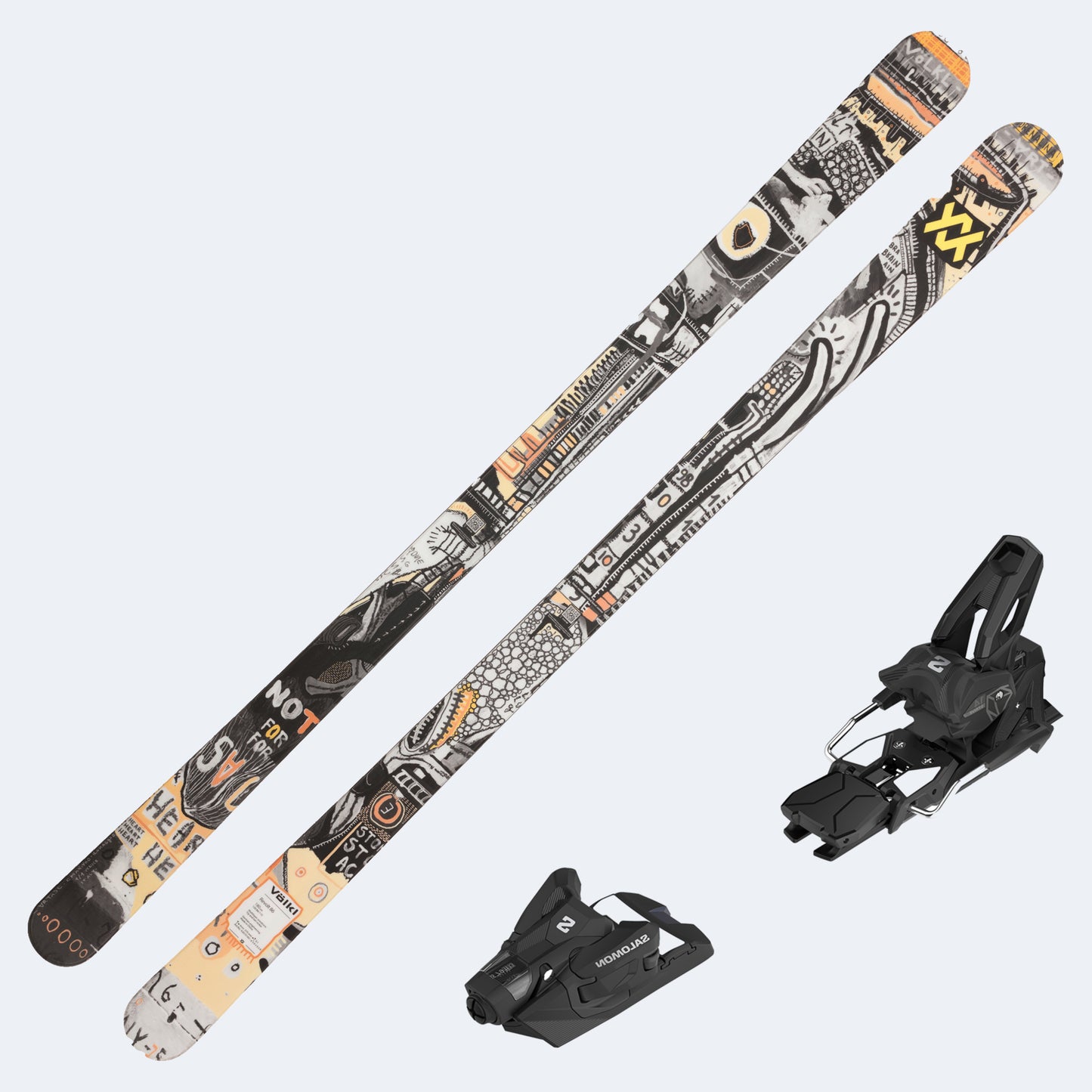 2027 Volkl Revolt 86 Skis with Salomon Strive 14 GW Bindings