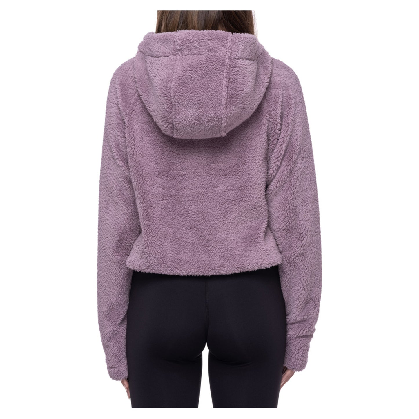 686 Crop Sherpa Women's Hoody - BLACK - M