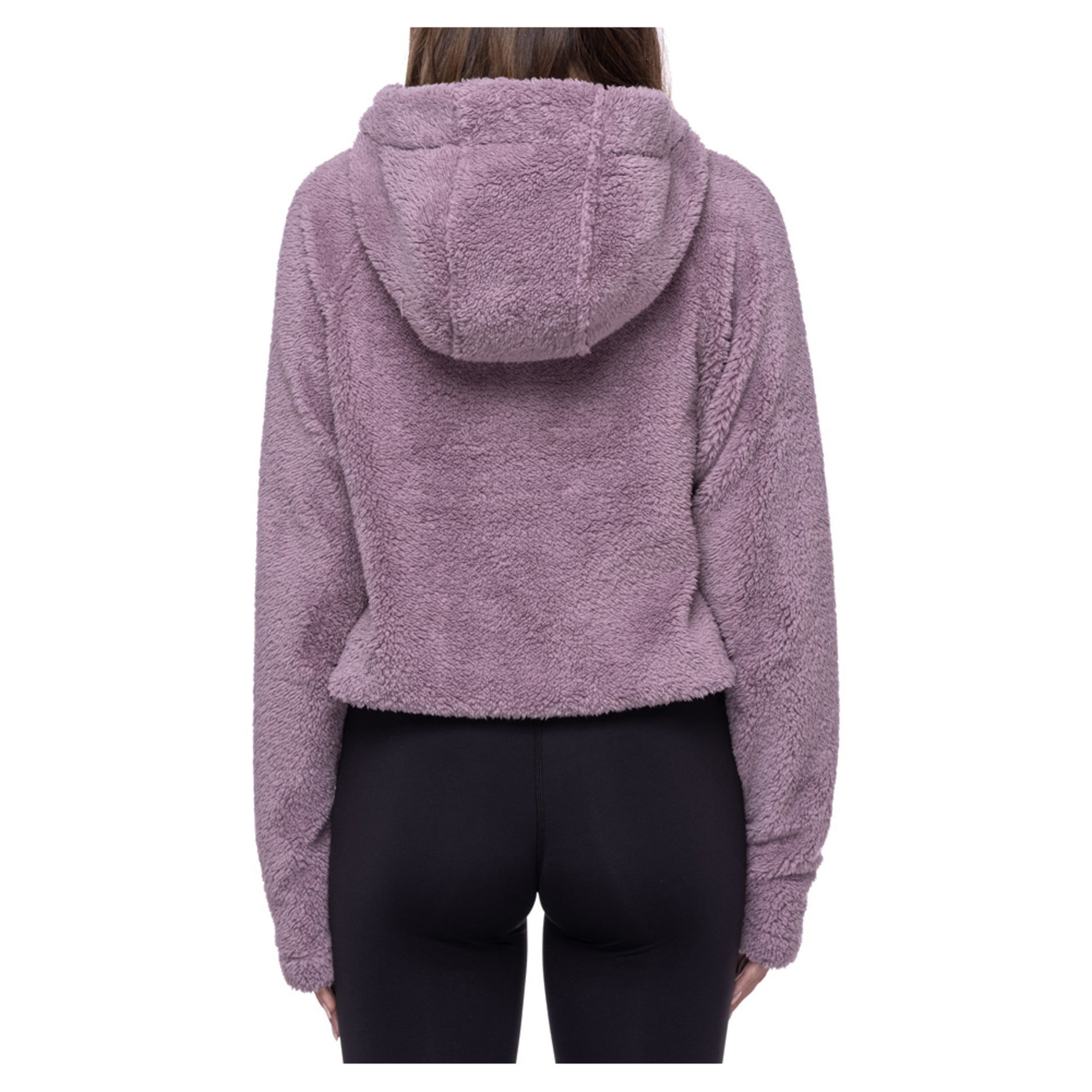 686 Crop Sherpa Women's Hoody - BLACK - M