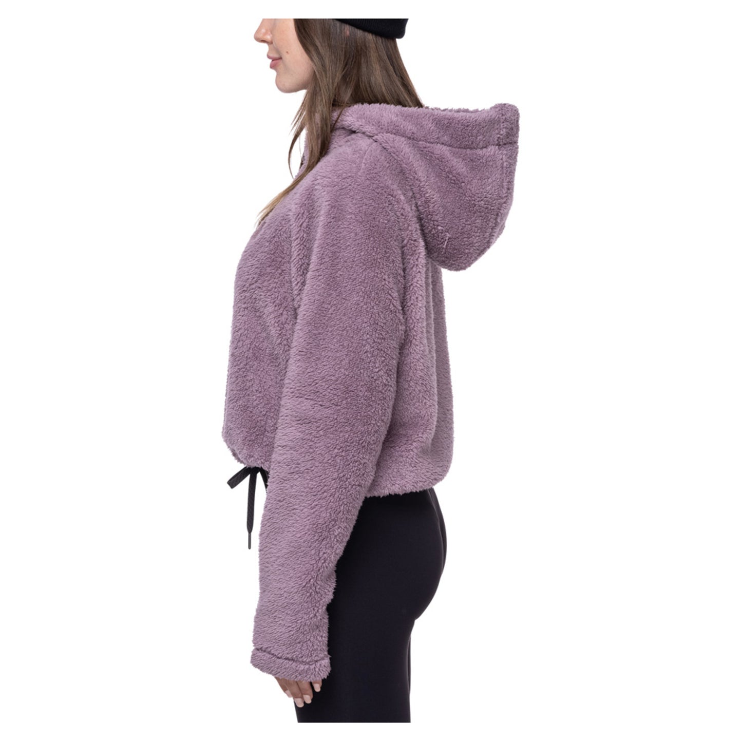 686 Crop Sherpa Women's Hoody - BLACK - M