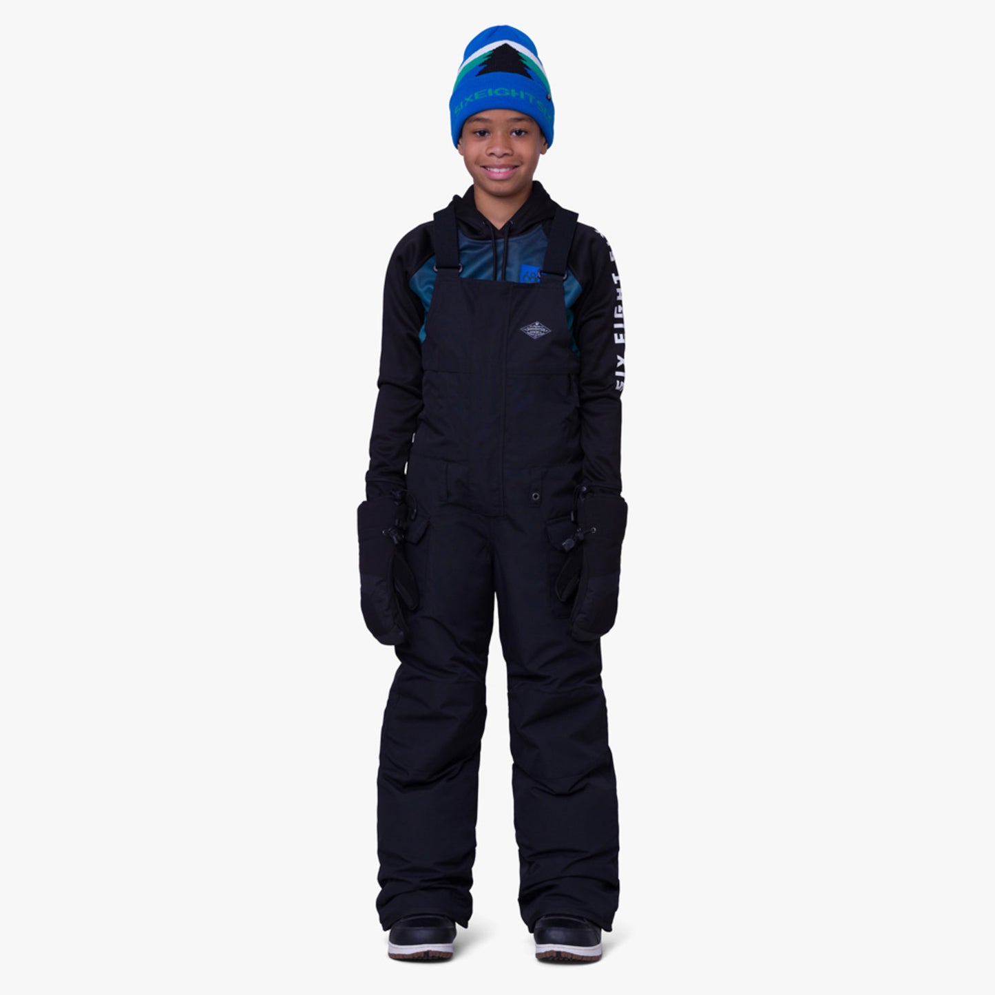 686 Frontier Insulated Boy's Bib - Black - XL