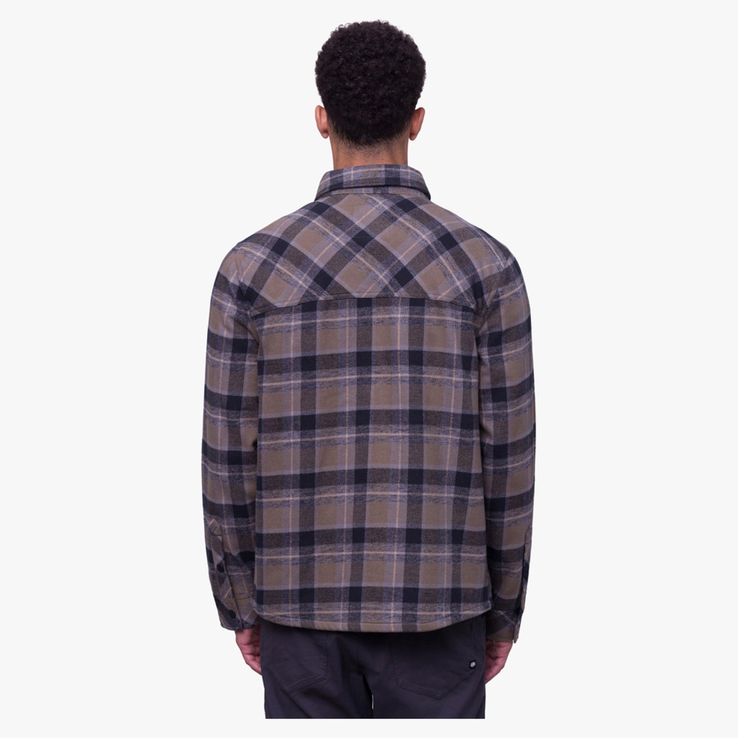 686 Snowbird Men's Heavy Flannel Shirt - Dune Plaid - XXL