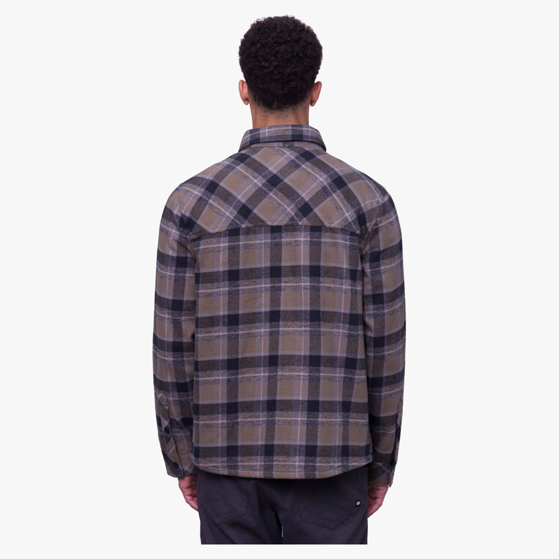 686 Snowbird Men's Heavy Flannel Shirt - Dune Plaid - XXL