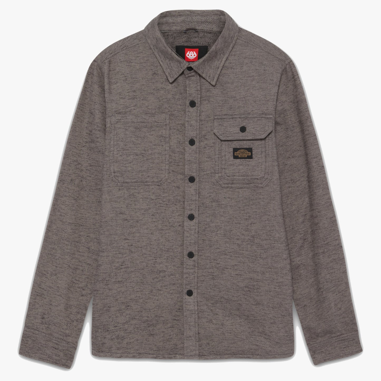 686 Snowbird Men's Heavy Flannel Shirt - Charcoal Heather - XXL