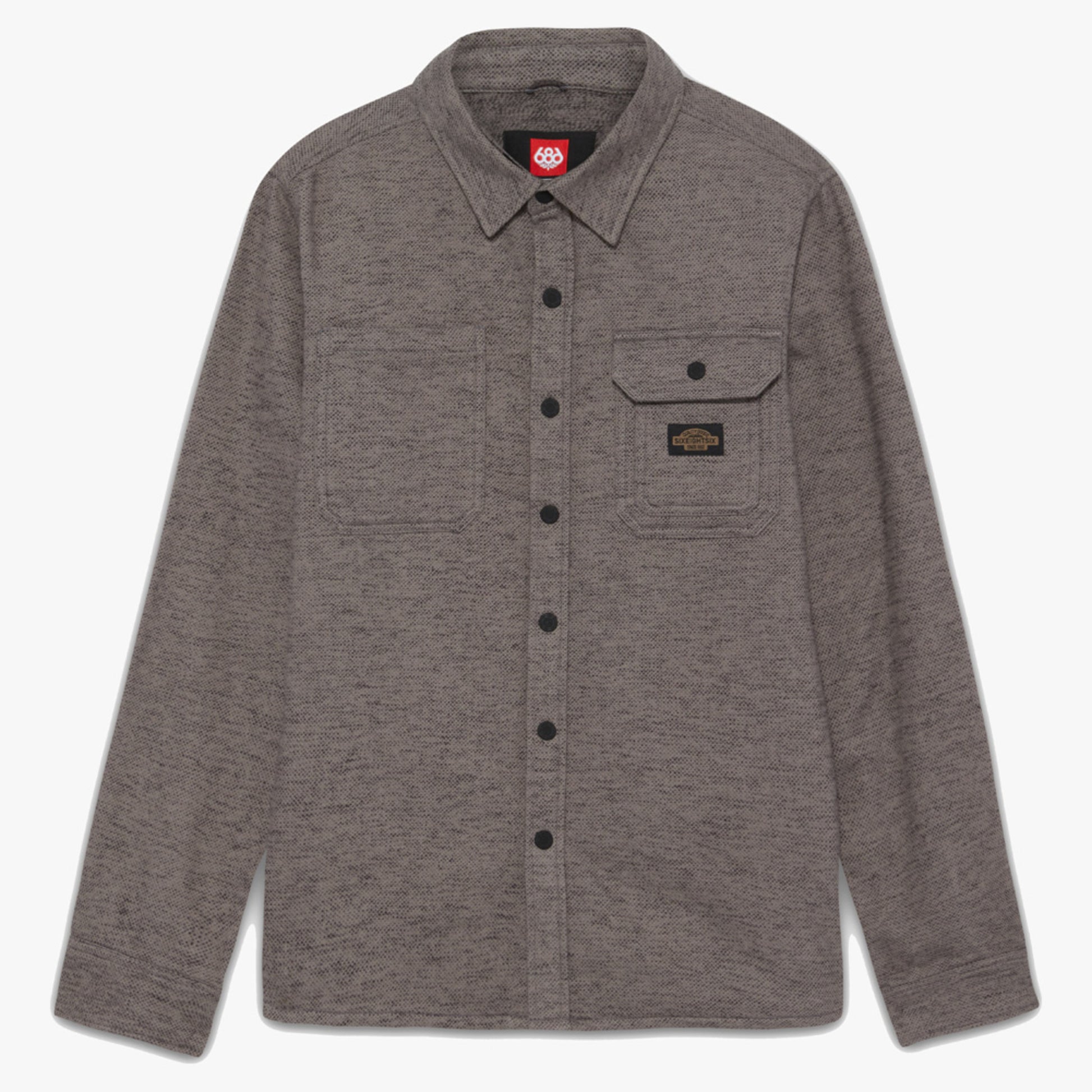 686 Snowbird Men's Heavy Flannel Shirt - Charcoal Heather - XXL
