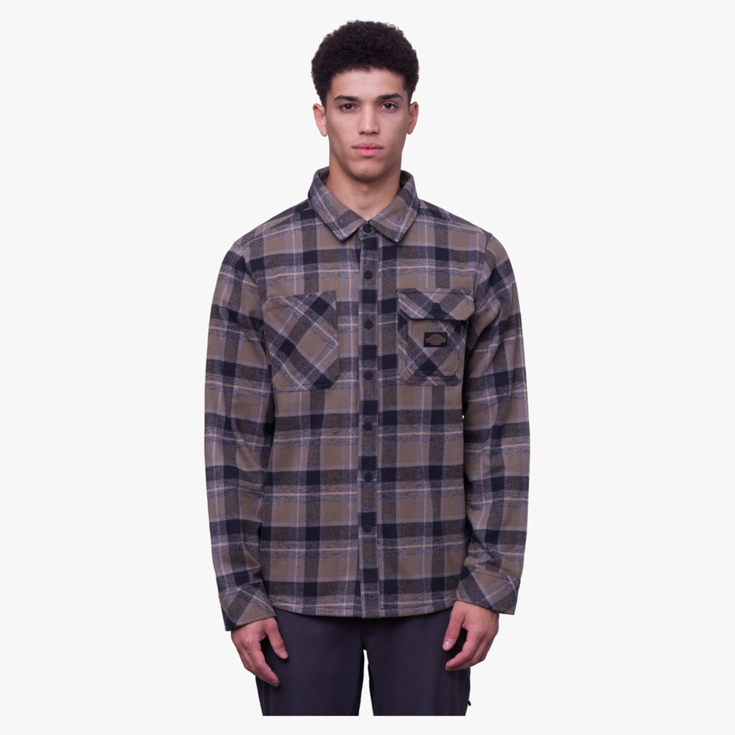 686 Snowbird Men's Heavy Flannel Shirt - Dune Plaid - XXL