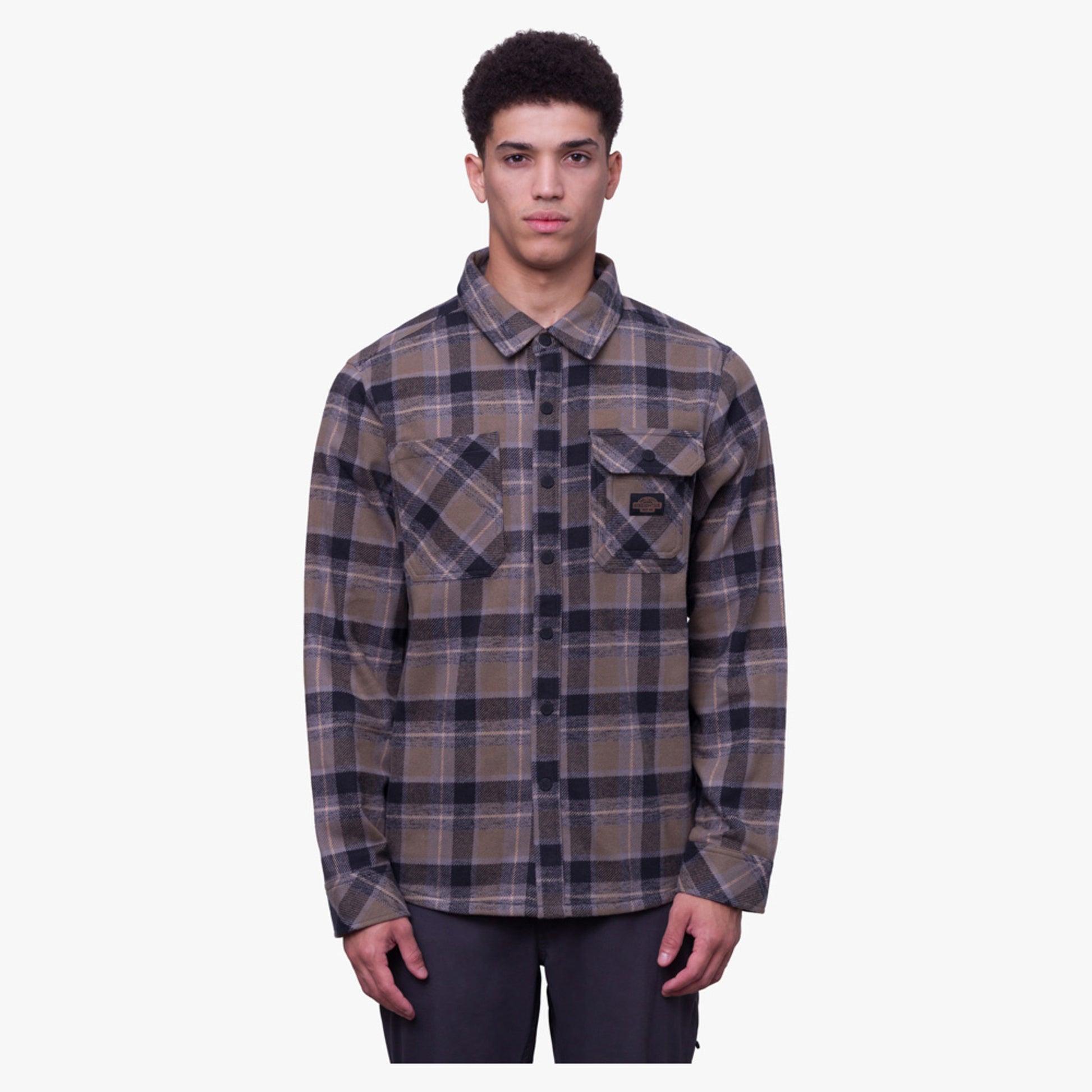 686 Snowbird Men's Heavy Flannel Shirt - Dune Plaid - XXL