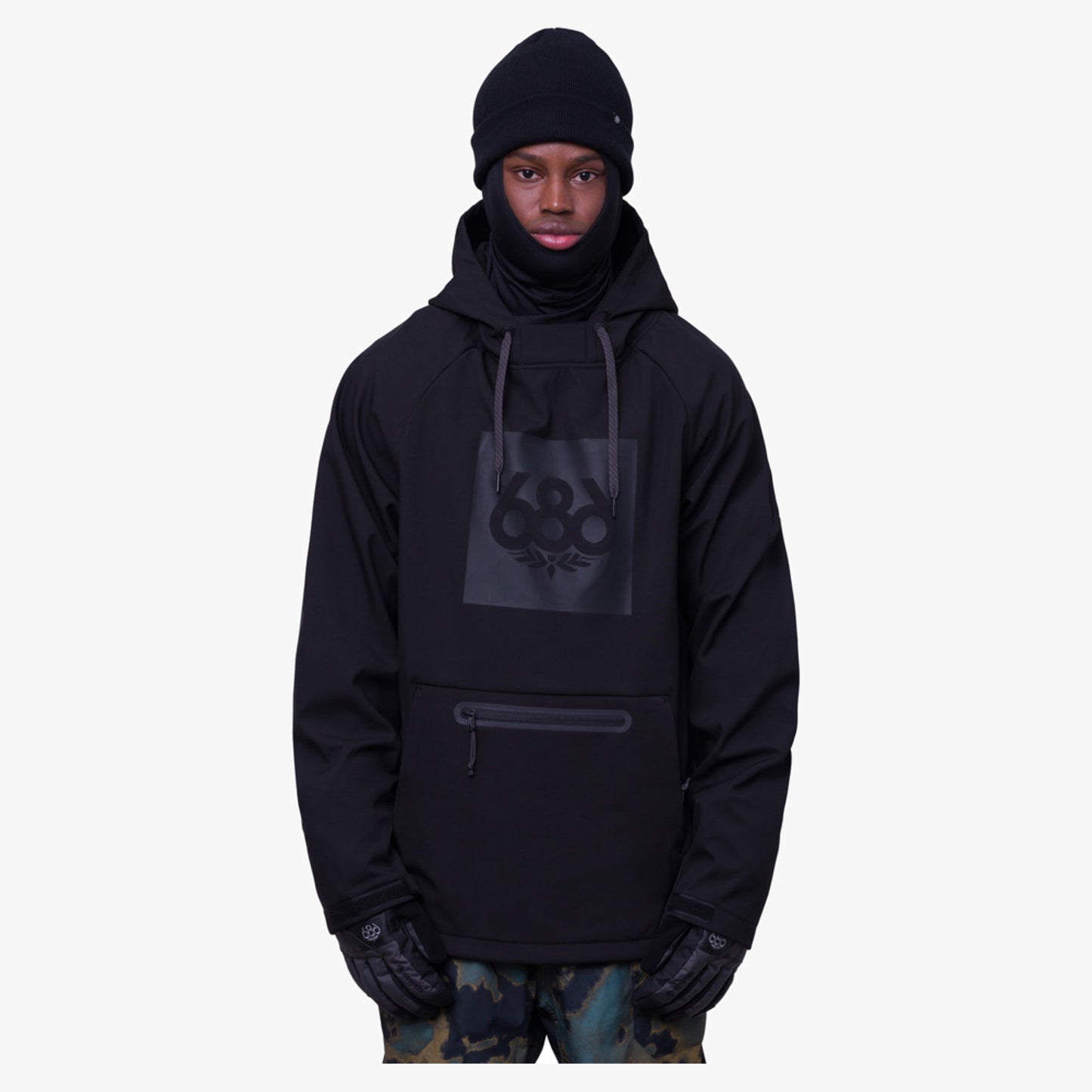 686 Men's Waterproof Hoody - Dark Spotted - XXL