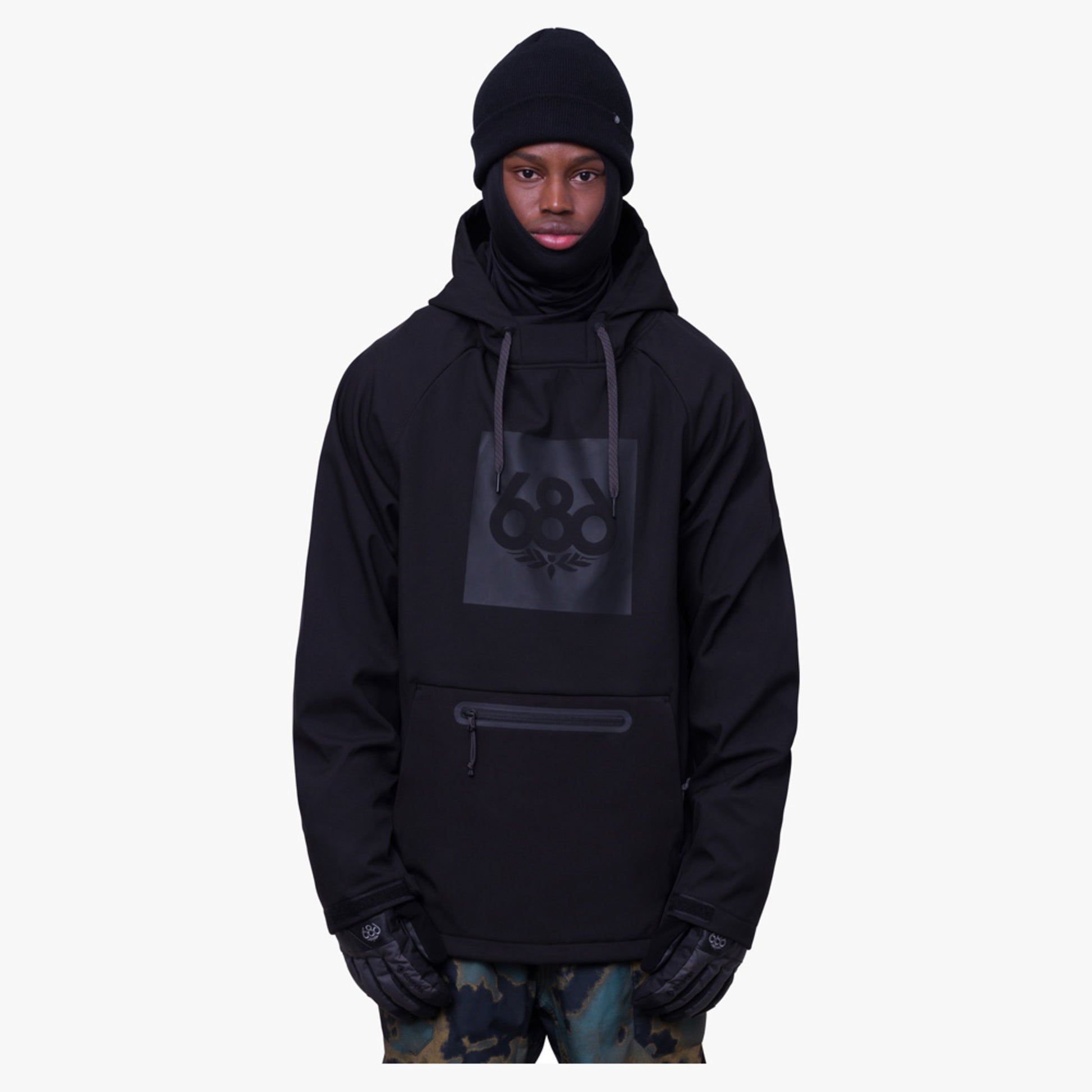 686 Men's Waterproof Hoody - Dark Spotted - XXL