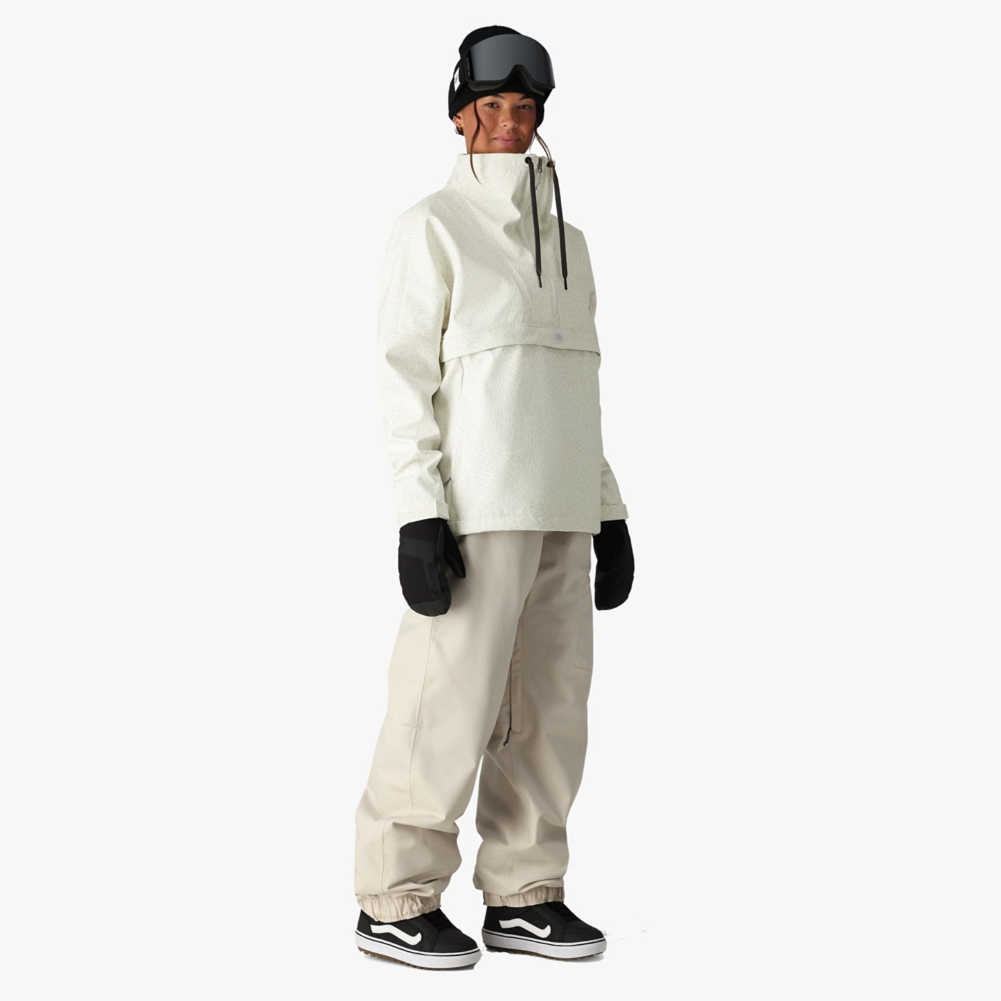686 Women's Waterproof Anorak - White Swirl - XL