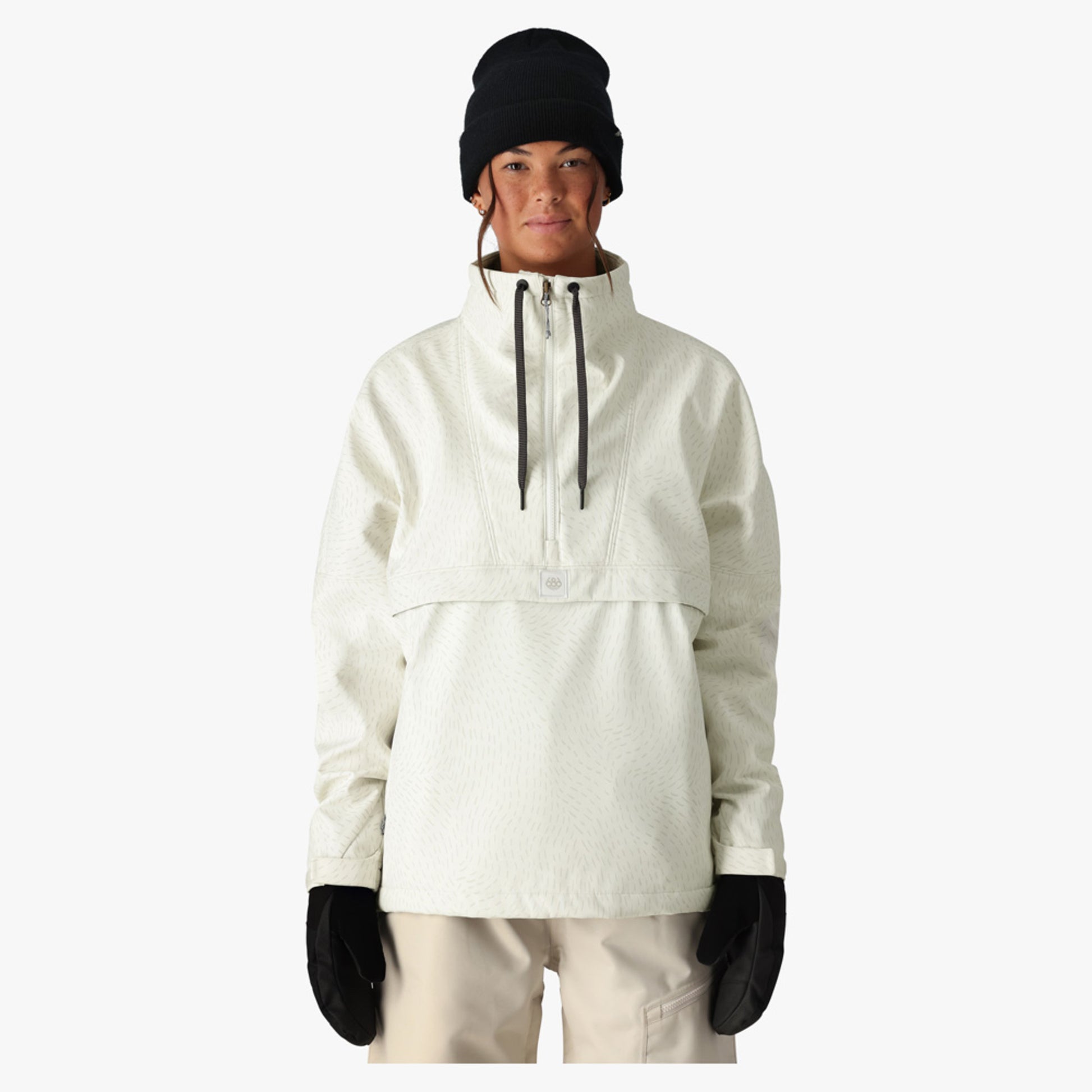 686 Women's Waterproof Anorak - White Swirl - XL