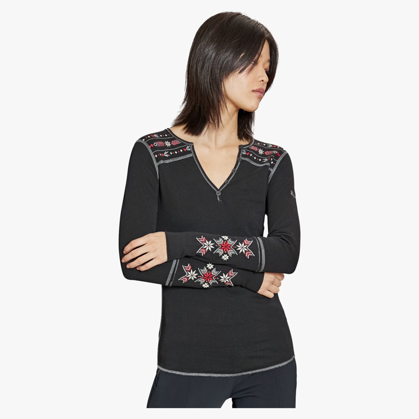 Alp-N-Rock Anabel Women's Henley - Black - XL