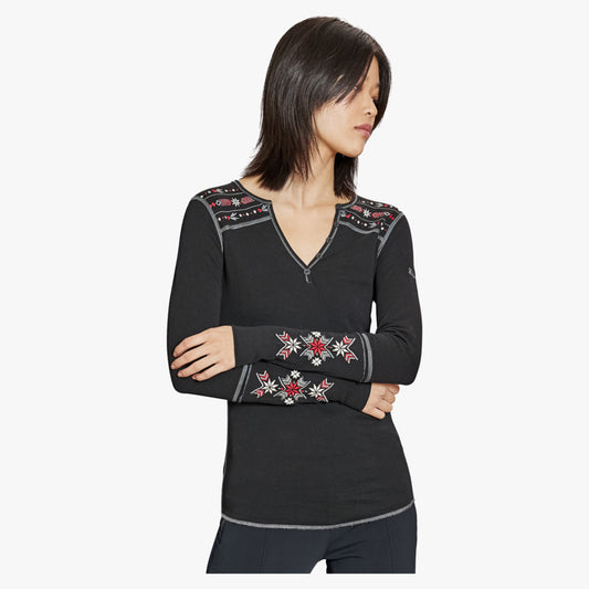 Alp-N-Rock Anabel Women's Henley - Black - XL