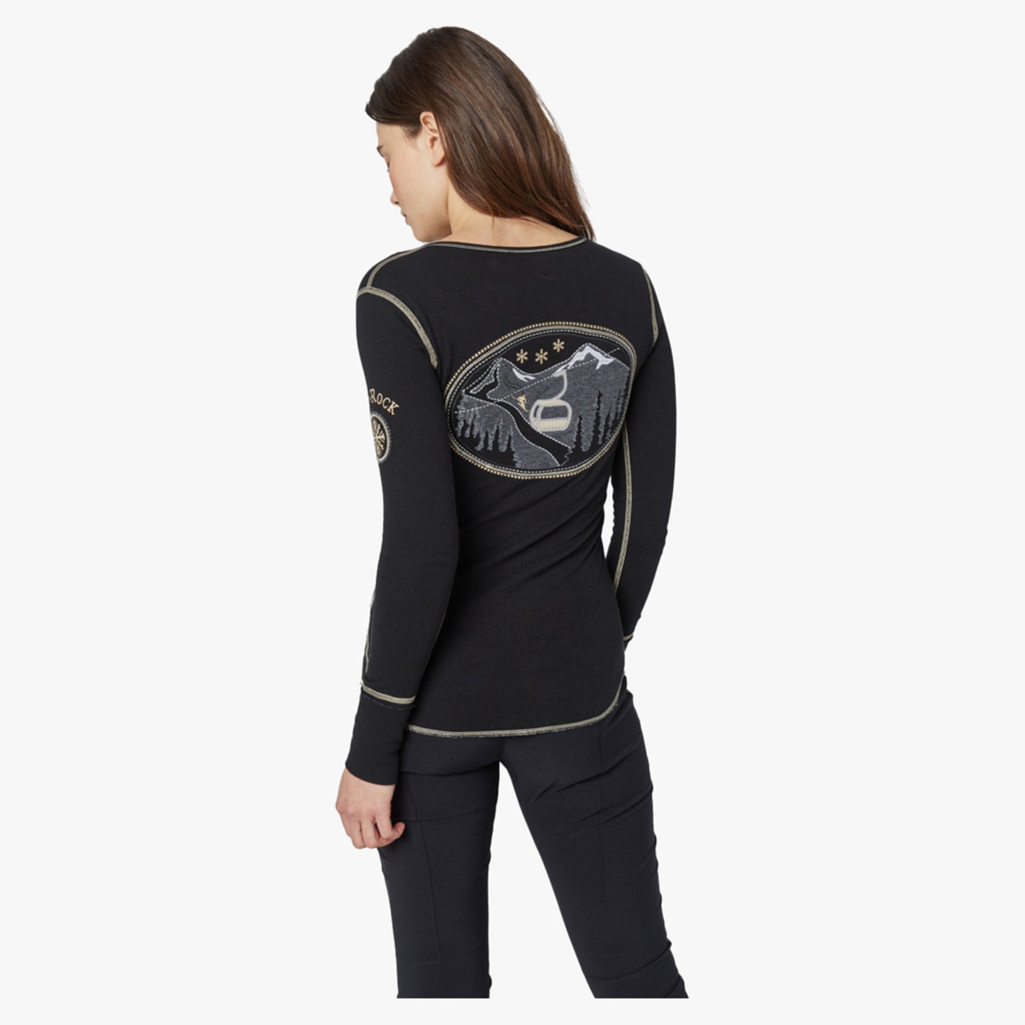 Alp-N-Rock Elia Women's Henley Shirt - Black - XL